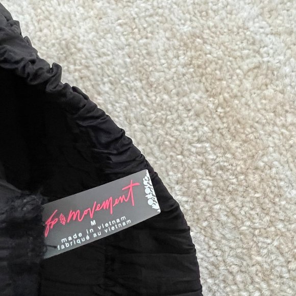 Free People Movement The Way Home Parachute Jogger Pants M Black High Rise - Picture 4 of 10